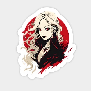 Bloodlust Chronicles: Immortal Bounty Hunts, Gothic Vampire Saga, and Supernatural Adventure in Anime-Manga Art Sticker